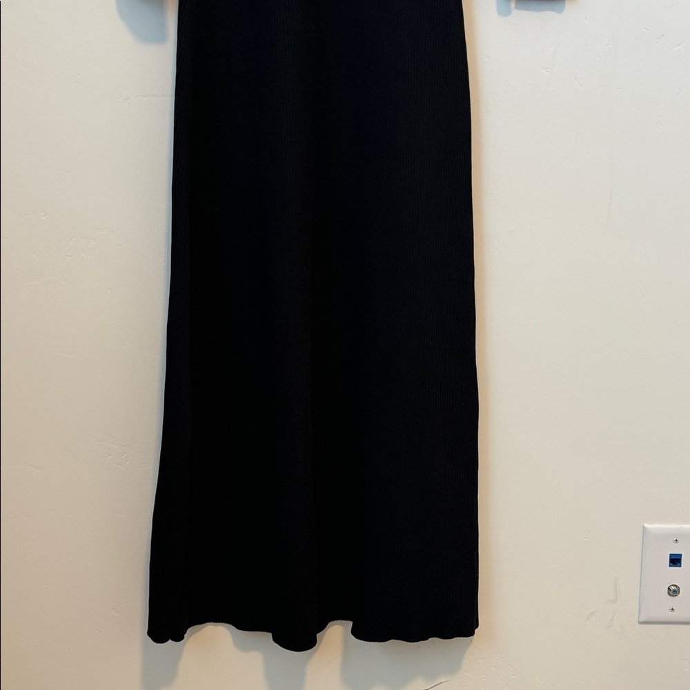 DISSH Janie Sweetheart Neckline Maxi Knit Dress Gown in Black Sweater Size: L - Picture 12 of 12